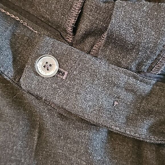 Ann Taylor Gray Virgin Wool Blend Dress Pants Womens 2 Flat Front Trousers - Picture 13 of 13